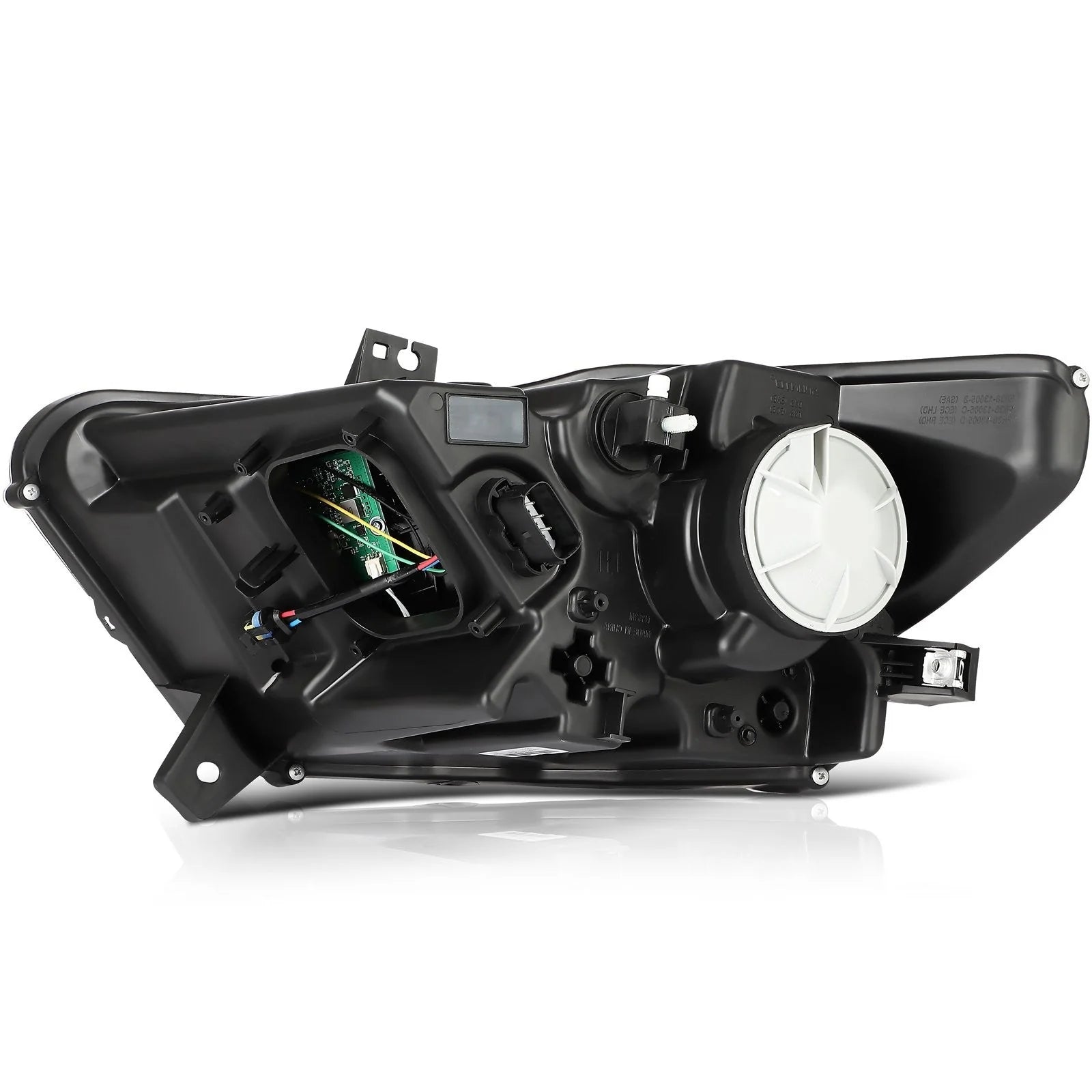 ECCPP Headlights Assembly For Ford Mustang 2015-2017 Pair Kit Black Amber ECCPP [11]