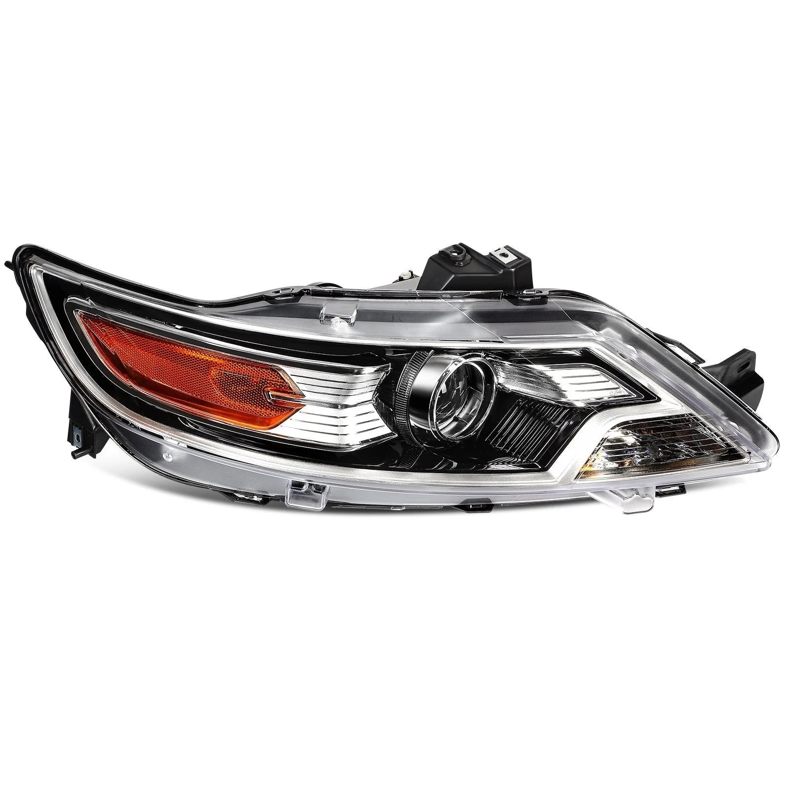 ECCPP Headlights Assembly For Ford Taurus 3.5L 2010-2012 Pair Kit Black Amber 6B93BC-57 [3]