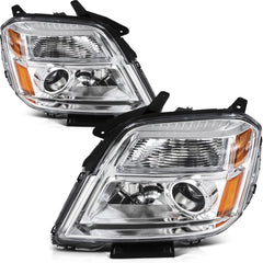 ECCPP Headlights Assembly For GMC Terrain 2.4L 3.6L 2016-2017 Pair Chrome Amber 6B93BC-57 [4]