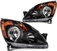 ECCPP Headlights Assembly For Honda CR-V CRV 2.4L 2005-2006 Pair Kit Black Amber KOEEP [1]