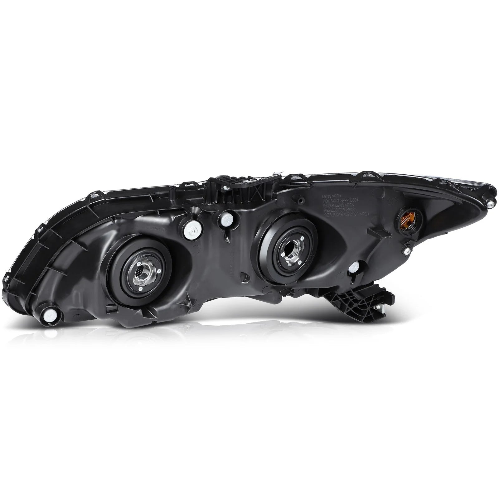 ECCPP Headlights Assembly For Honda Civic 1.5L 1.8L 2.4L 2012-2015 Pair Black 6B93BC-57 [8]