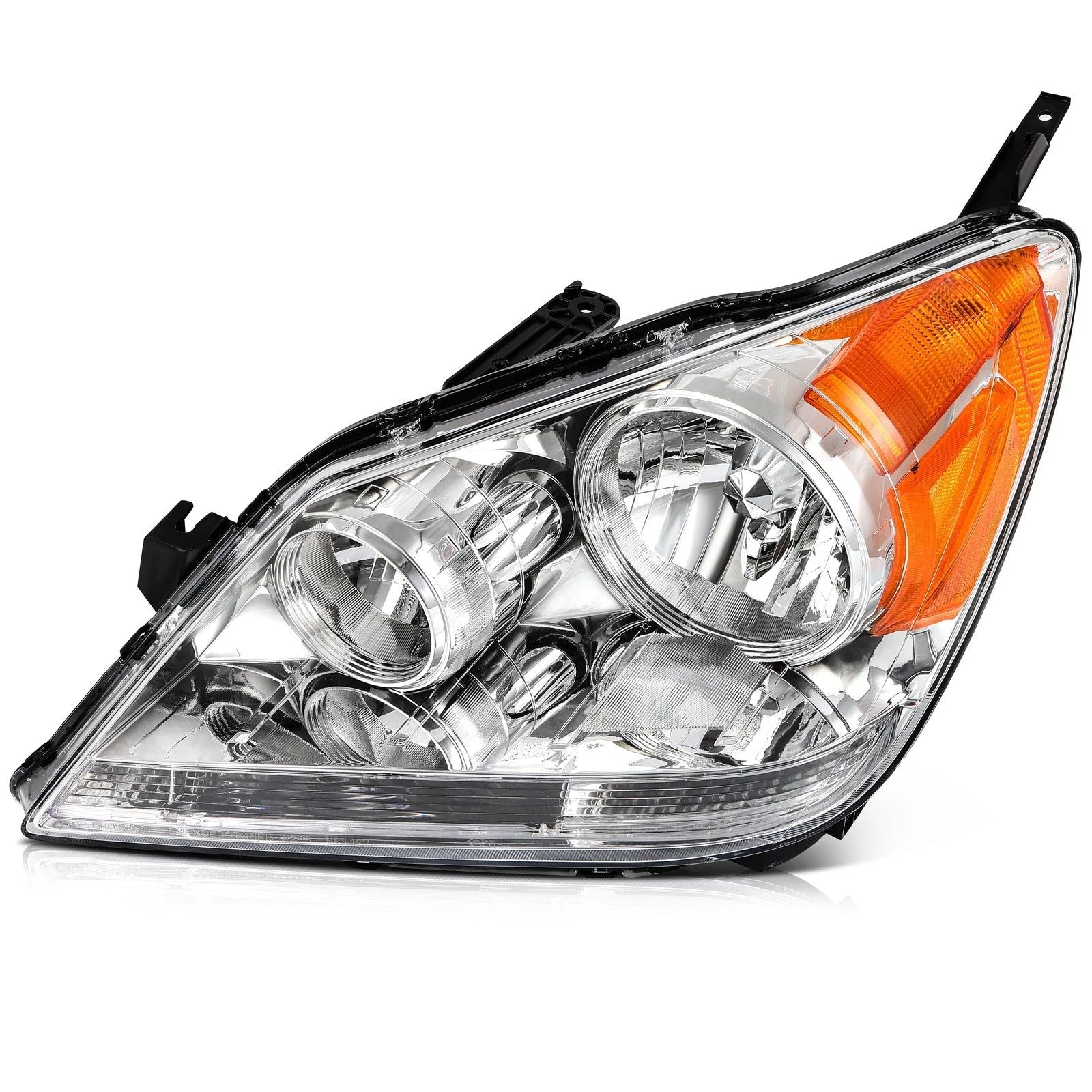 ECCPP Headlights Assembly For Honda Odyssey 3.5L 2005-2007 Pair Kit Chrome Amber KOEEP [6]
