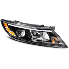 ECCPP Headlights Assembly For Kia Optima 2.0L 2.4L 2014-2015 Pair Black Amber KOEEP [4]