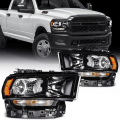 ECCPP Headlights Assembly For Ram 2500 3500 5.7L 6.4L 6.7L 2019-2024 Pair Black KOEEP [1]