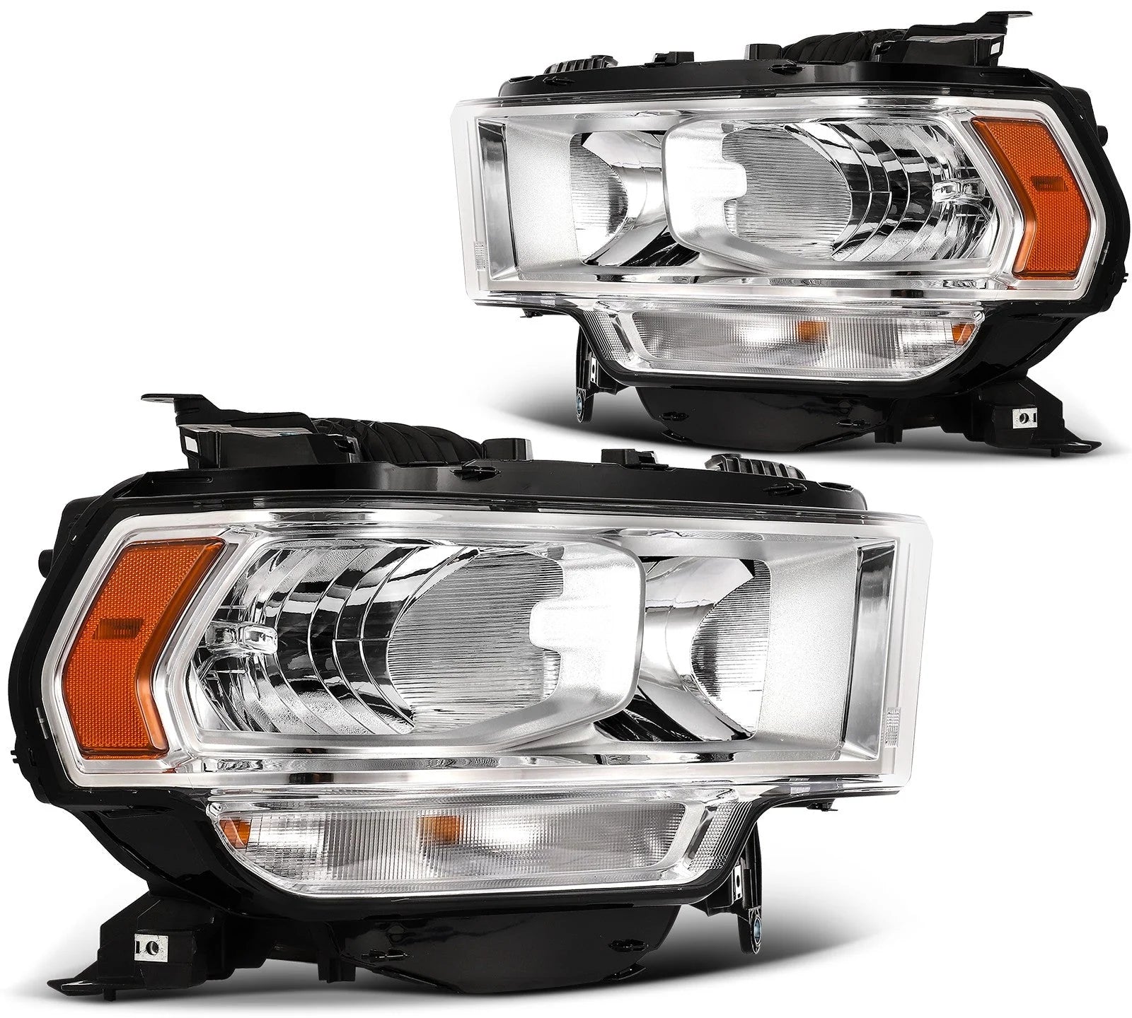 ECCPP Headlights Assembly For Ram 2500 3500 5.7L 6.4L 6.7L 2019-2024 Pair Chrome KOEEP [1]