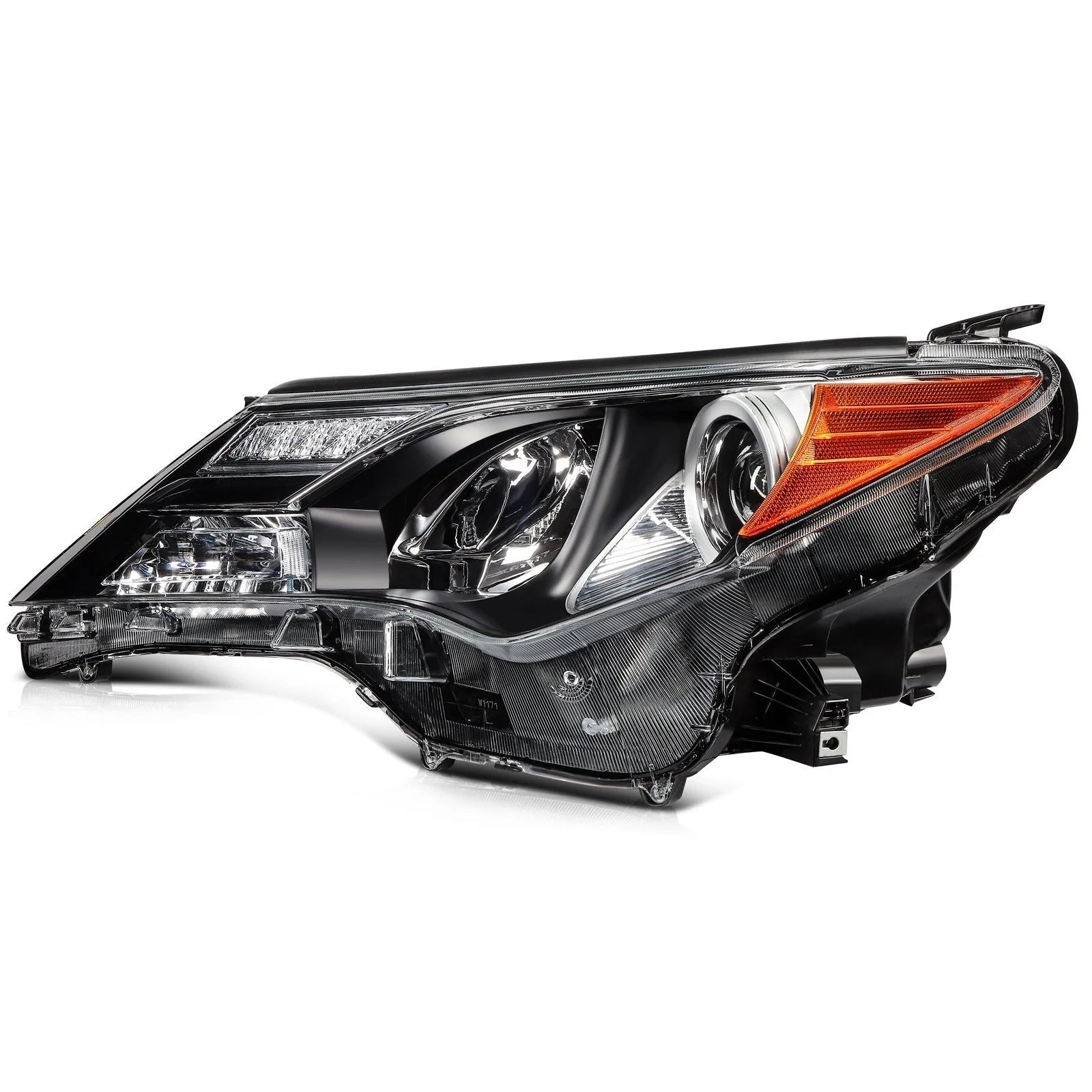 ECCPP Headlights Assembly For Toyota RAV4 2.5L 2013-2015 Pair Kit Black Amber KOEEP [9]