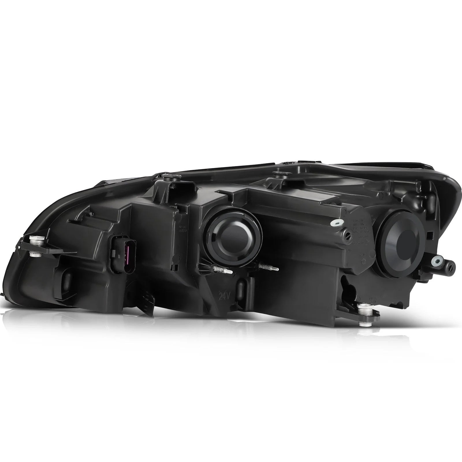 ECCPP Headlights Assembly For Volkswagen Passat 2012-2015 Pair Kit Black Amber 6B93BC-57 [7]