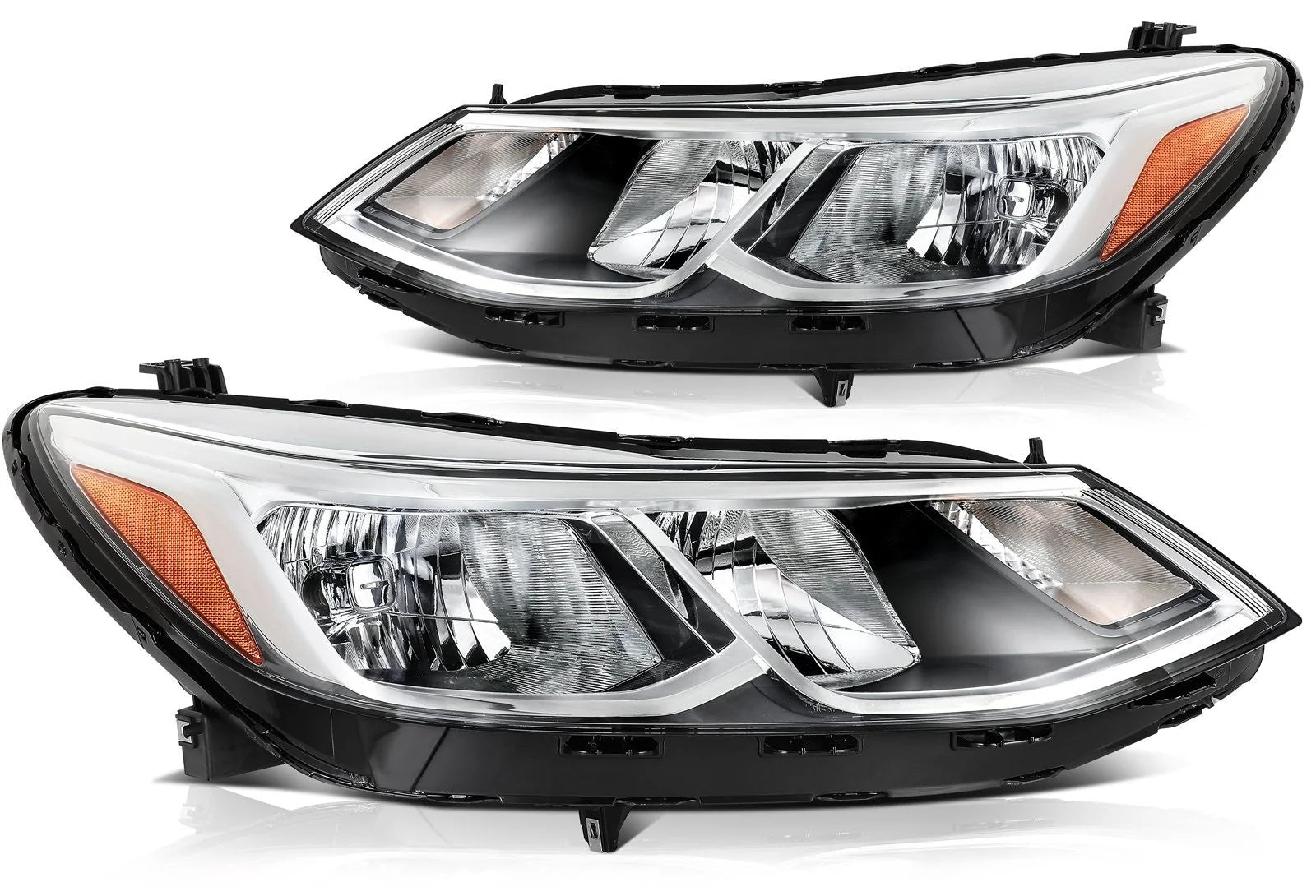 ECCPP Headlights For Chevrolet Cruze 1.4L 1.6L 1.8L 2016-2019 Pair Chrome Amber 6B93BC-57 [1]