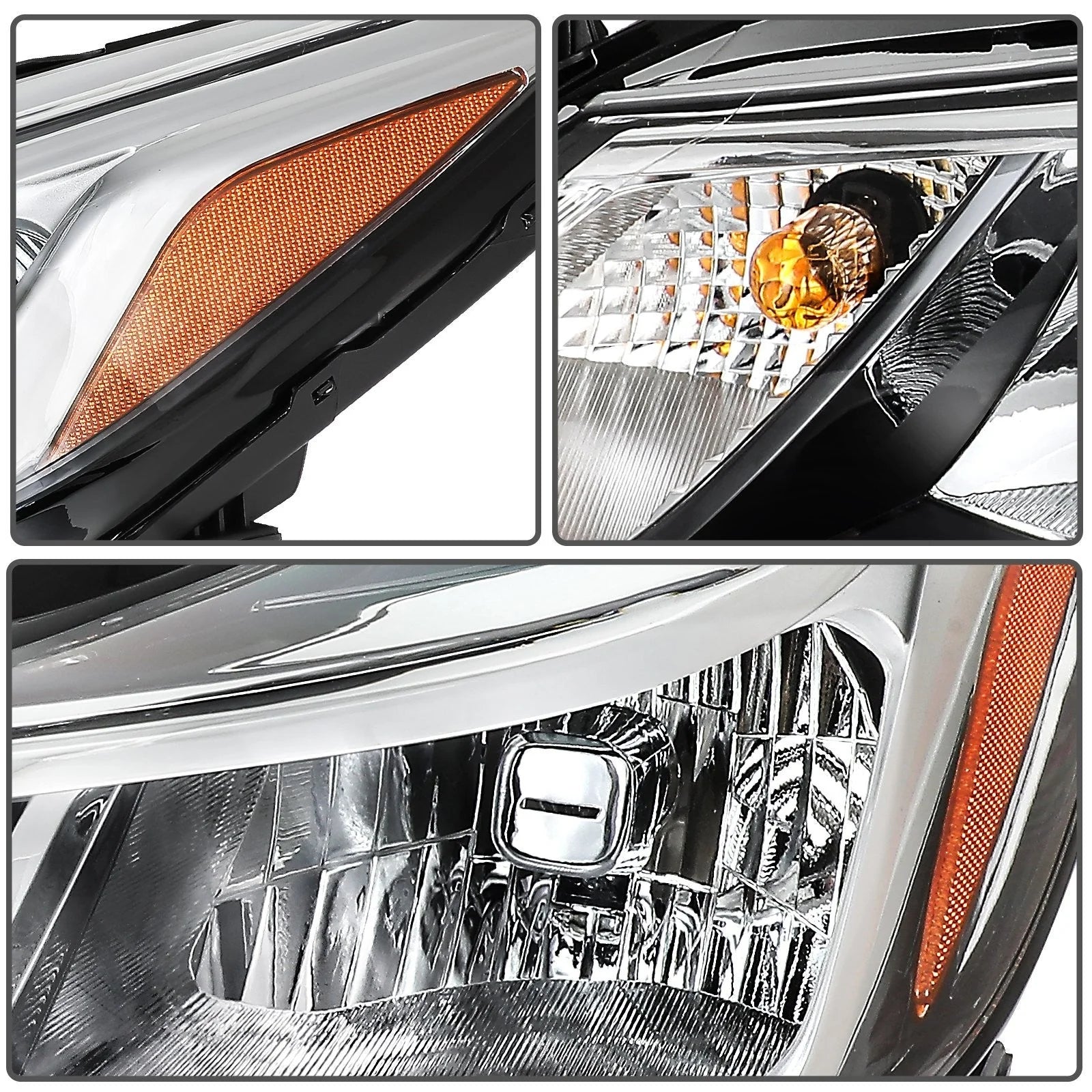ECCPP Headlights For Chevrolet Cruze 1.4L 1.6L 1.8L 2016-2019 Pair Chrome Amber 6B93BC-57 [10]