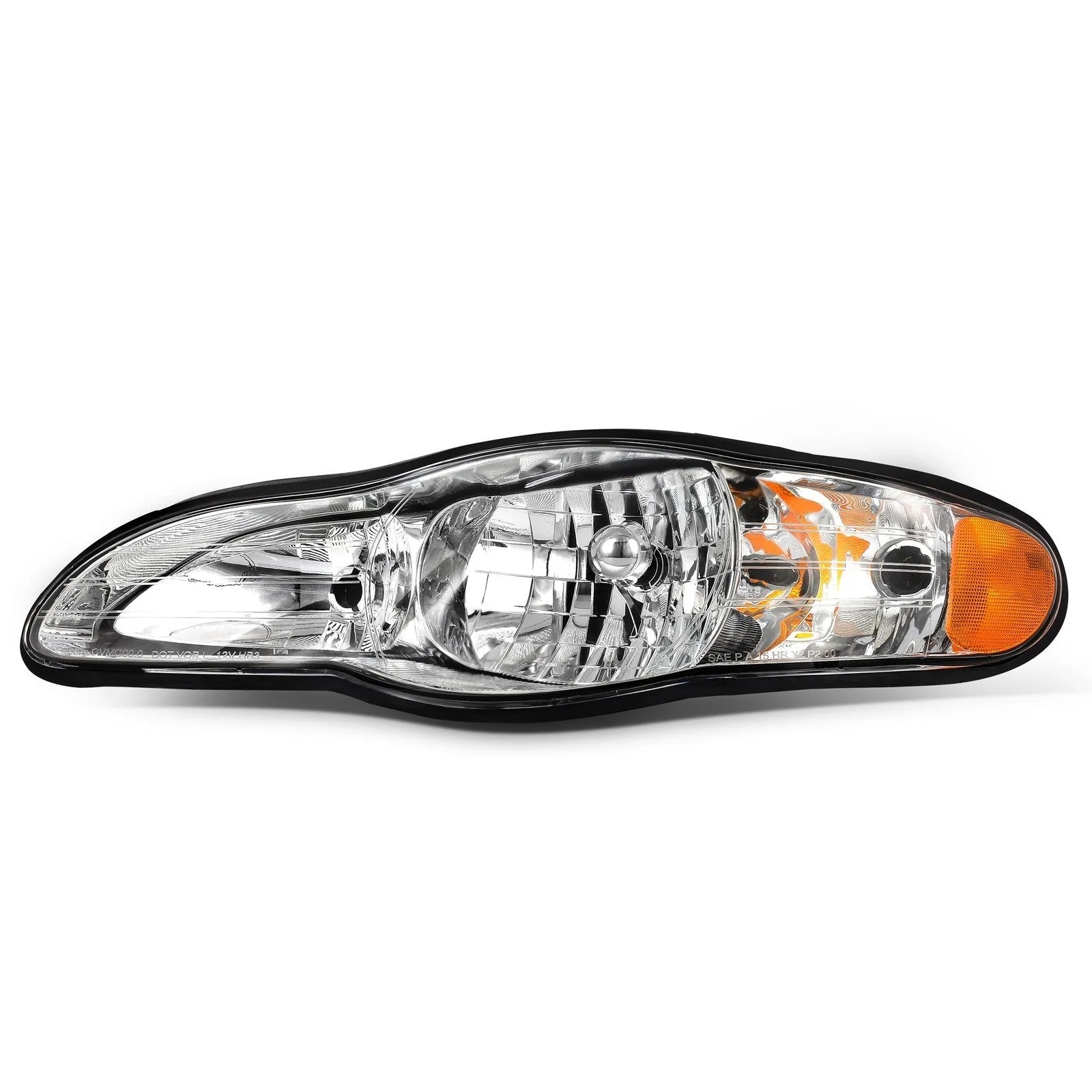 ECCPP Headlights For Chevrolet Monte Carlo 3.4L 3.8L 2000-2005 Pair Chrome Amber 6B93BC-57 [7]