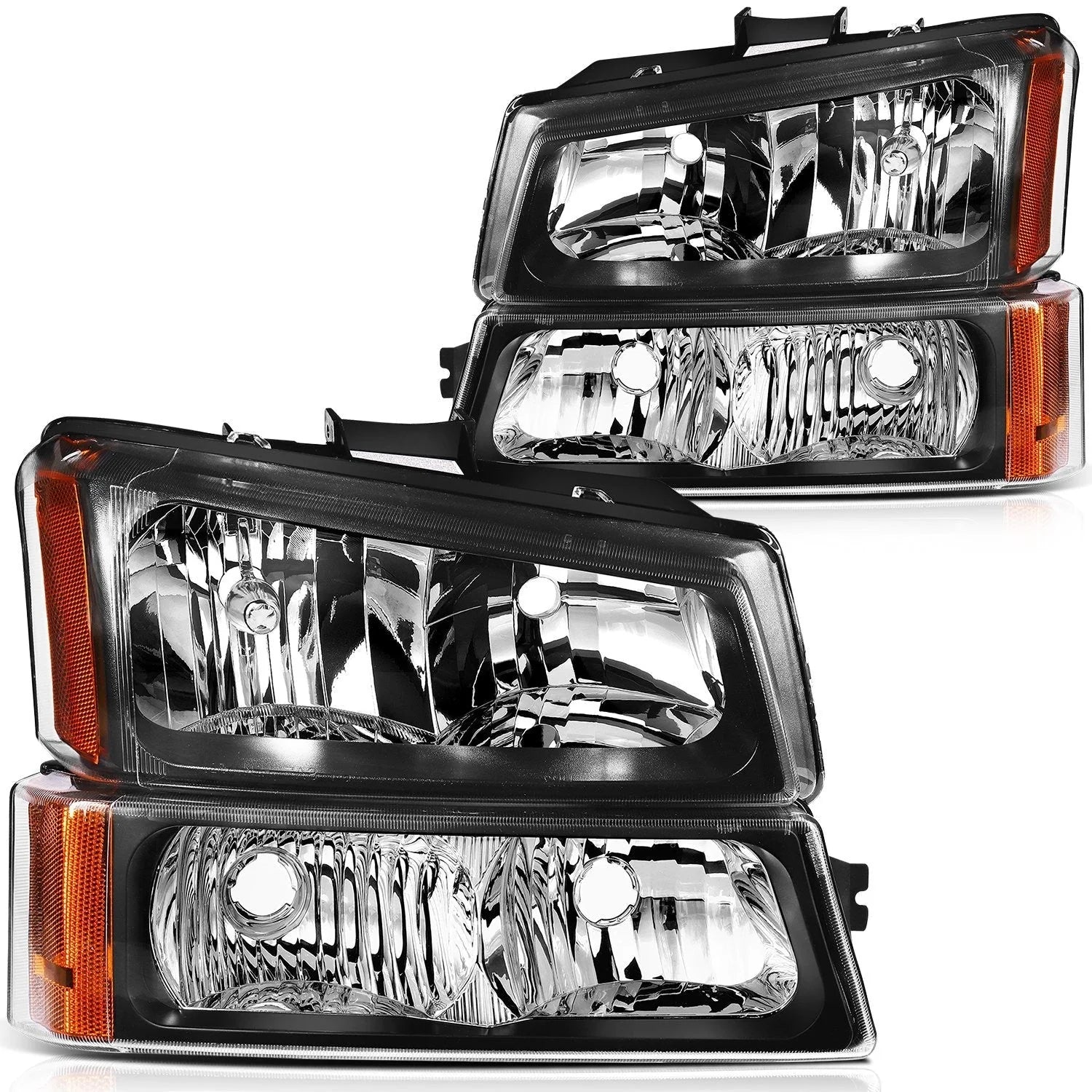 ECCPP Headlights For Chevy Silverado Avalanche 1500 2500 3500 2003-2007 Pair 6B93BC-57 [1]