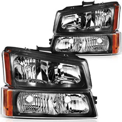 ECCPP Headlights For Chevy Silverado Avalanche 1500 2500 3500 2003-2007 Pair 6B93BC-57 [1]