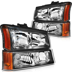 ECCPP Headlights For Chevy Silverado Avalanche 1500 2500 3500 2003-2007 Pair 6B93BC-57 [2]