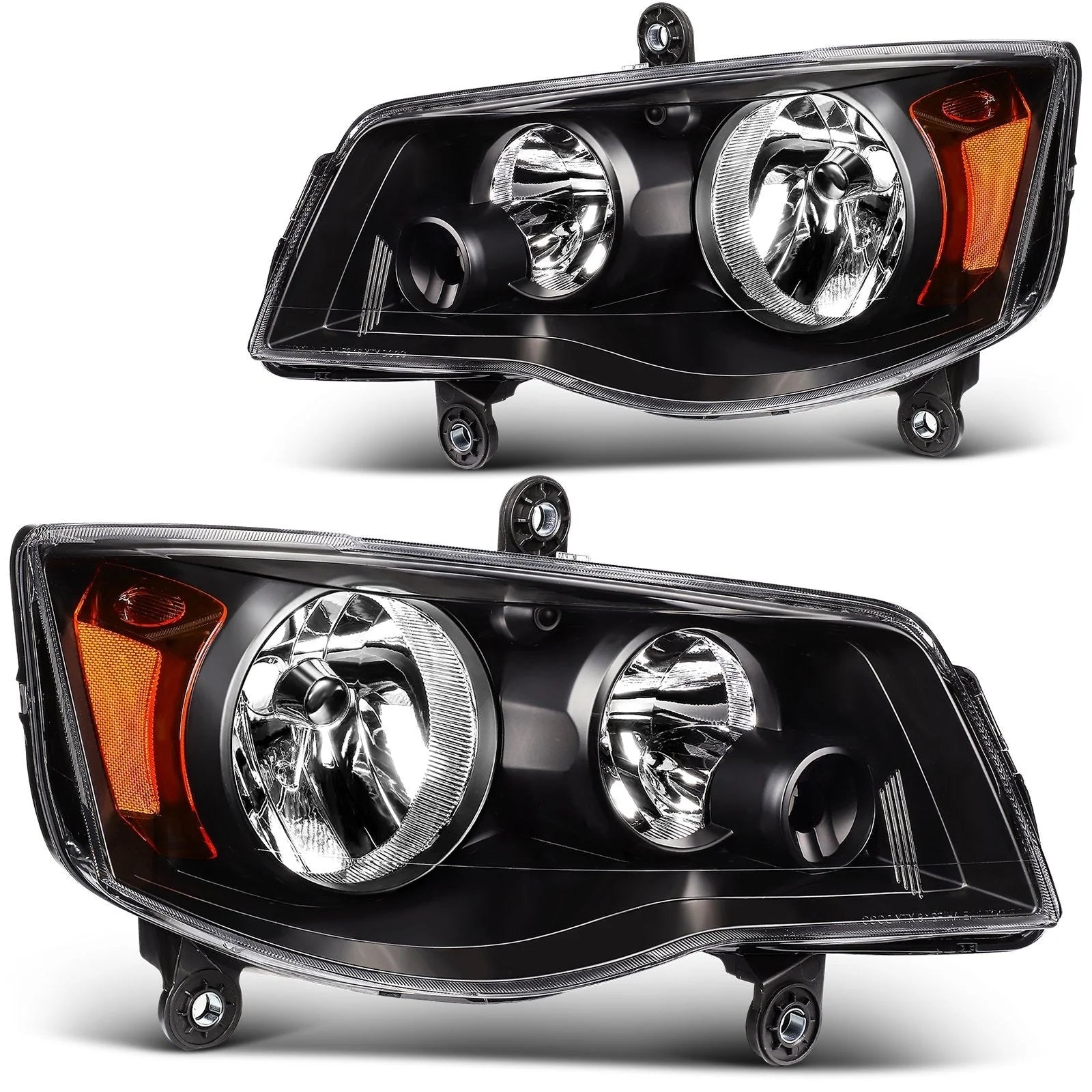 ECCPP Headlights For Chrysler Town & Country Dodge Grand Caravan 2008-2020 Pair 6B93BC-57 [1]