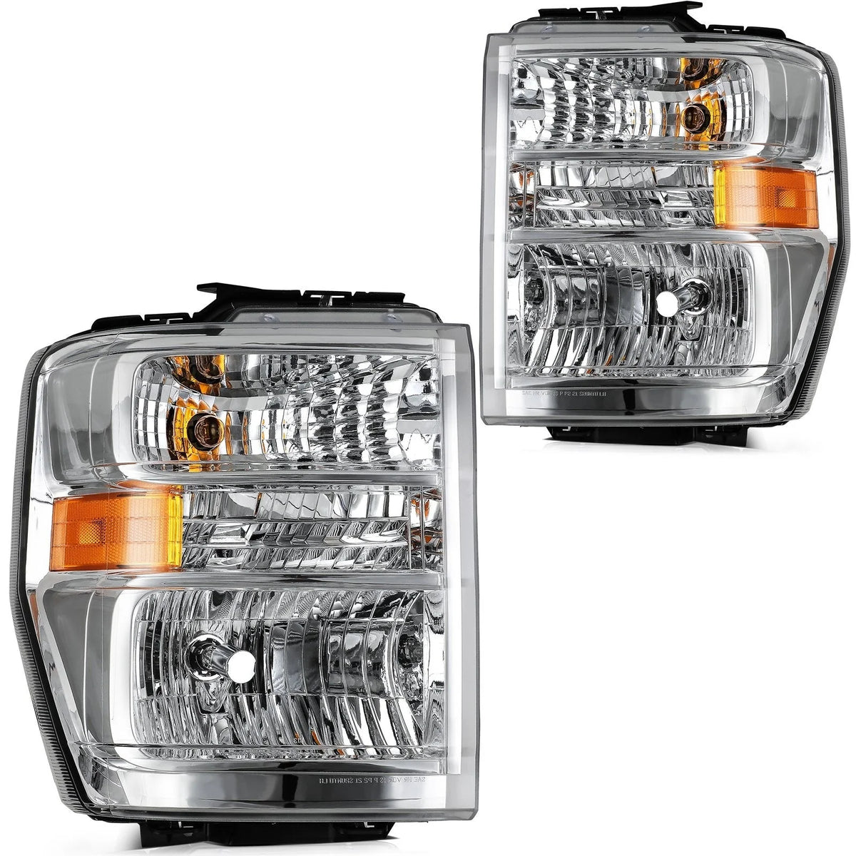 ECCPP Headlights For For Ford E-150 E-250 E-350 E-450 2008-2014 Pair Chrome 6B93BC-57 [1]