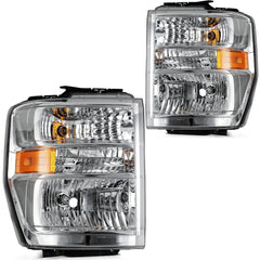 ECCPP Headlights For For Ford E-150 E-250 E-350 E-450 2008-2014 Pair Chrome 6B93BC-57 [1]