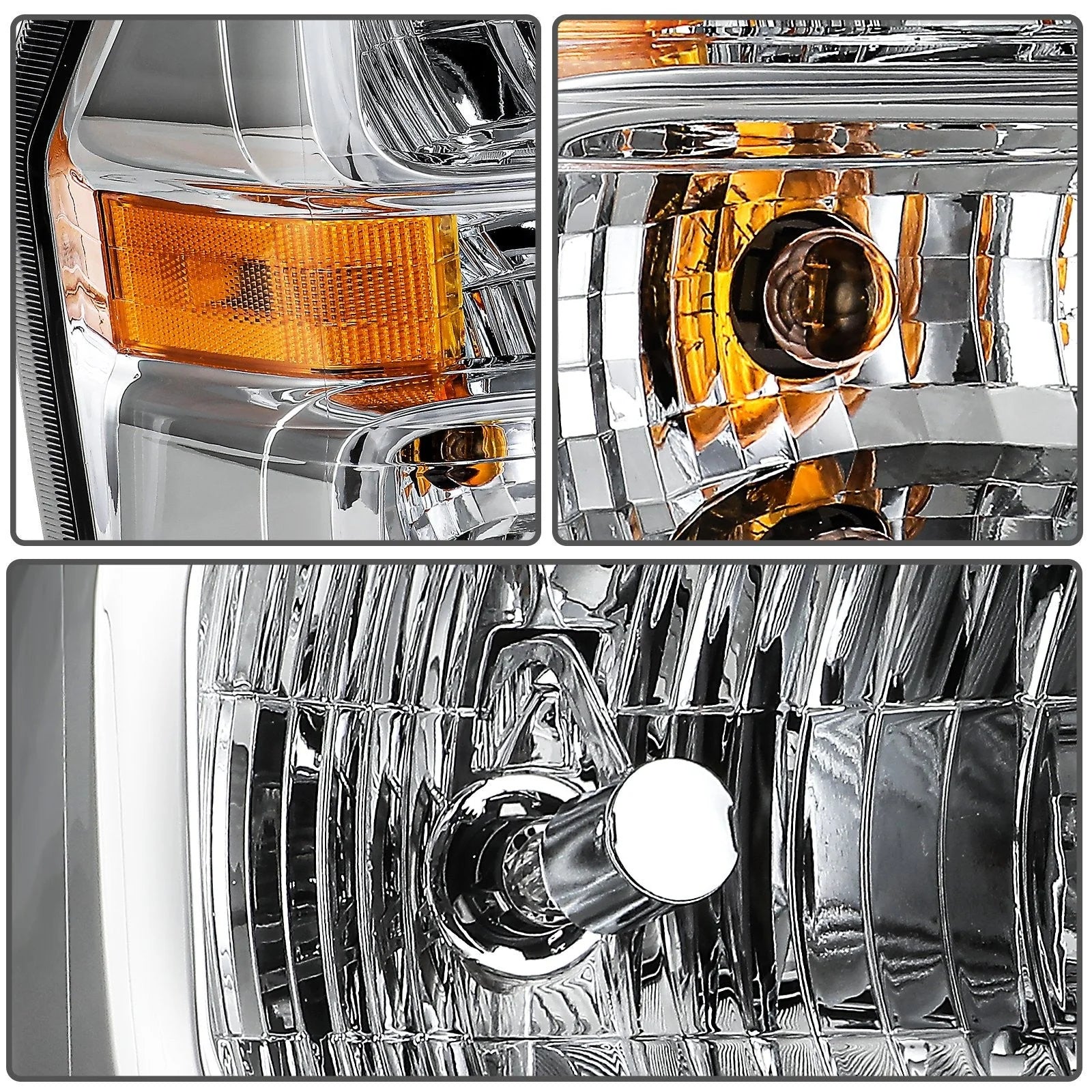 ECCPP Headlights For For Ford E-150 E-250 E-350 E-450 2008-2014 Pair Chrome 6B93BC-57 [5]