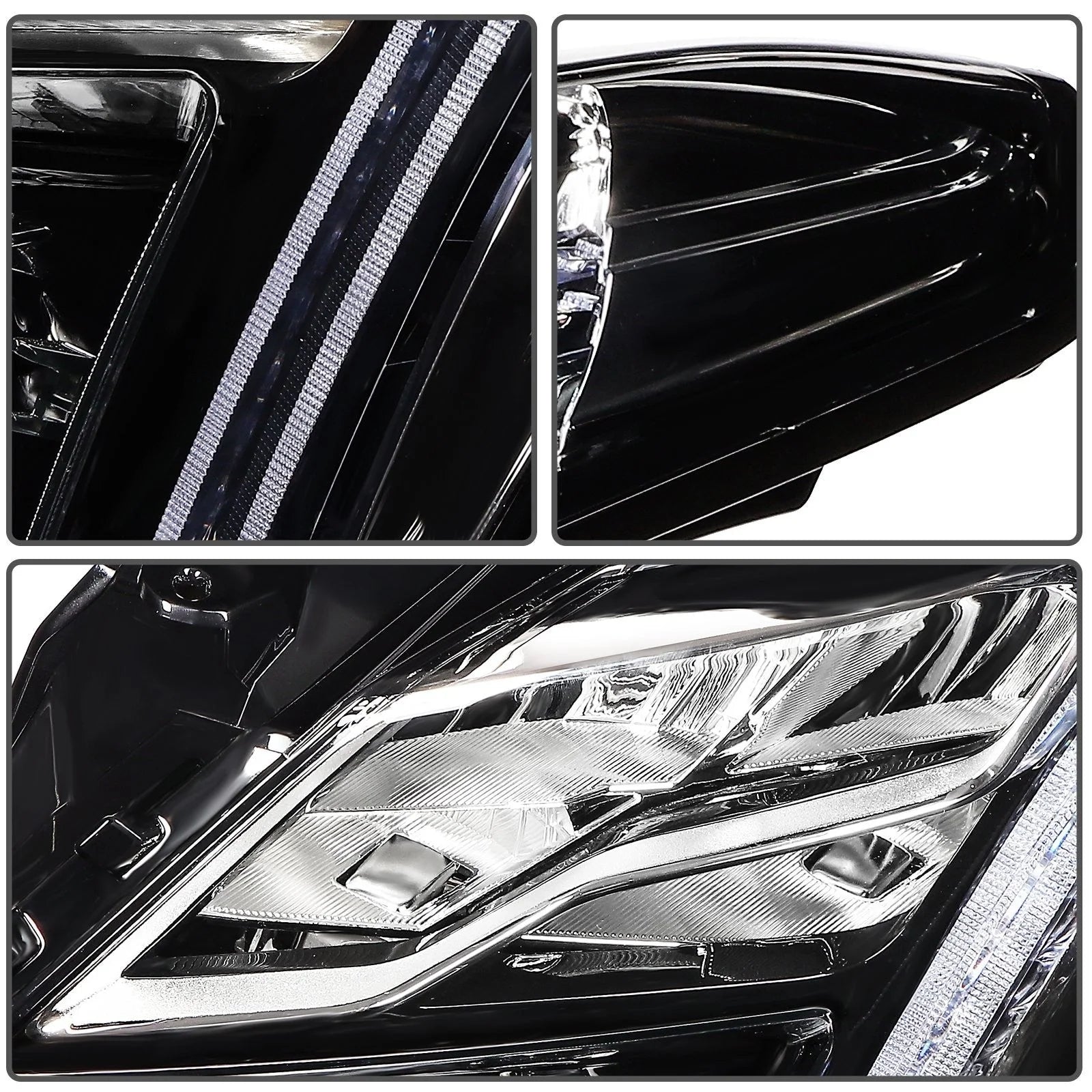 ECCPP LED Headlight Assembly For Cadillac XTS 3.6L 2018-2019 Left Side Black 6B93BC-57 [8]