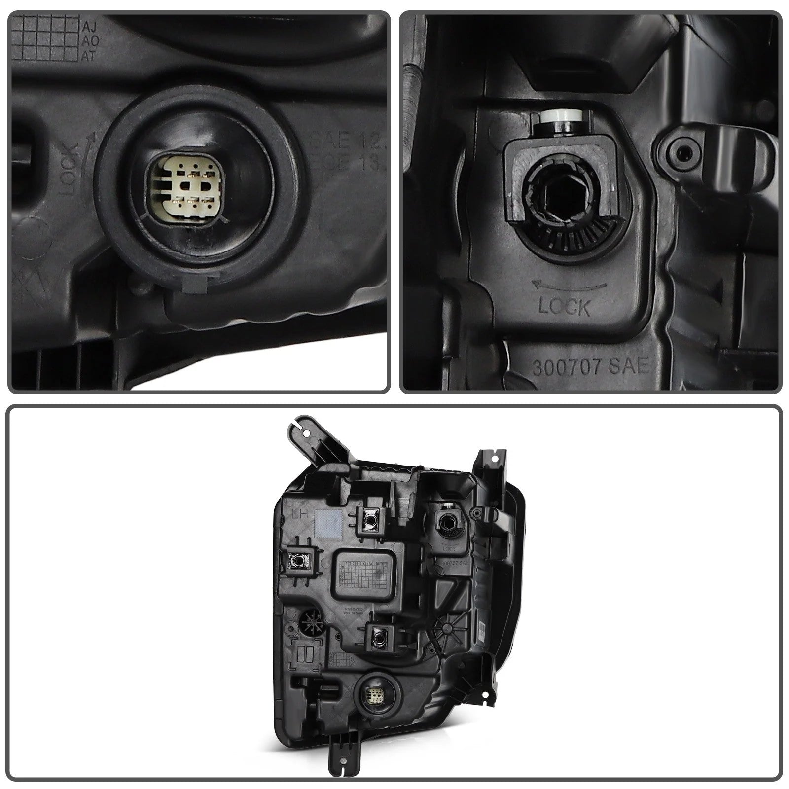 ECCPP LED Headlight Assembly For Chevrolet Traverse 3.6L 2022-2023 Left Side 6B93BC-57 [9]