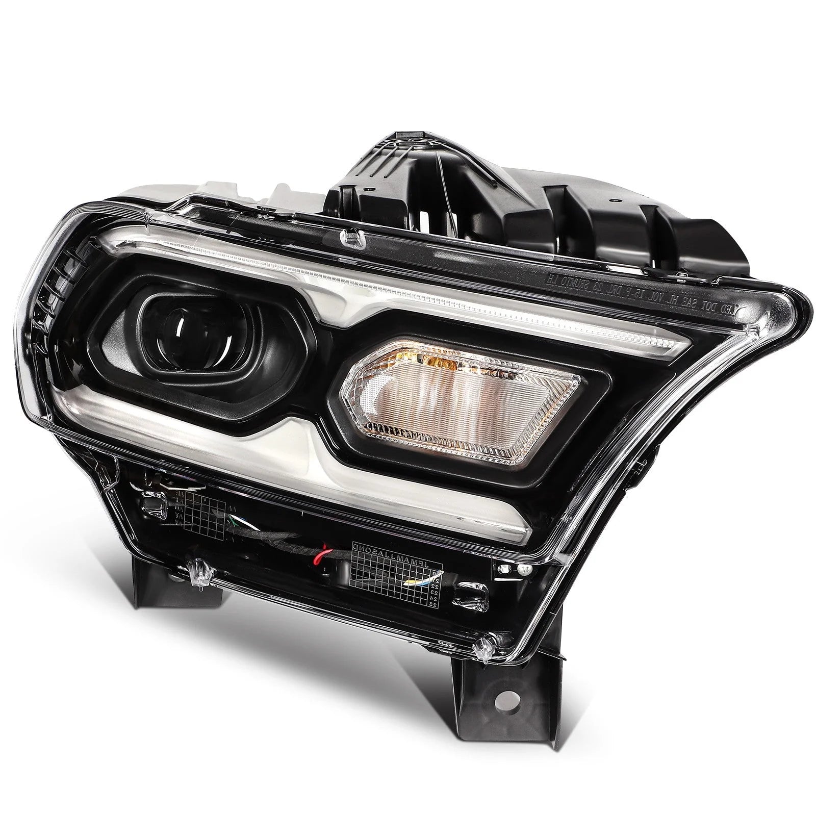 ECCPP LED Headlight Assembly For Dodge Durango 2021-2024 PassengerSide Black 6B93BC-57 [2]