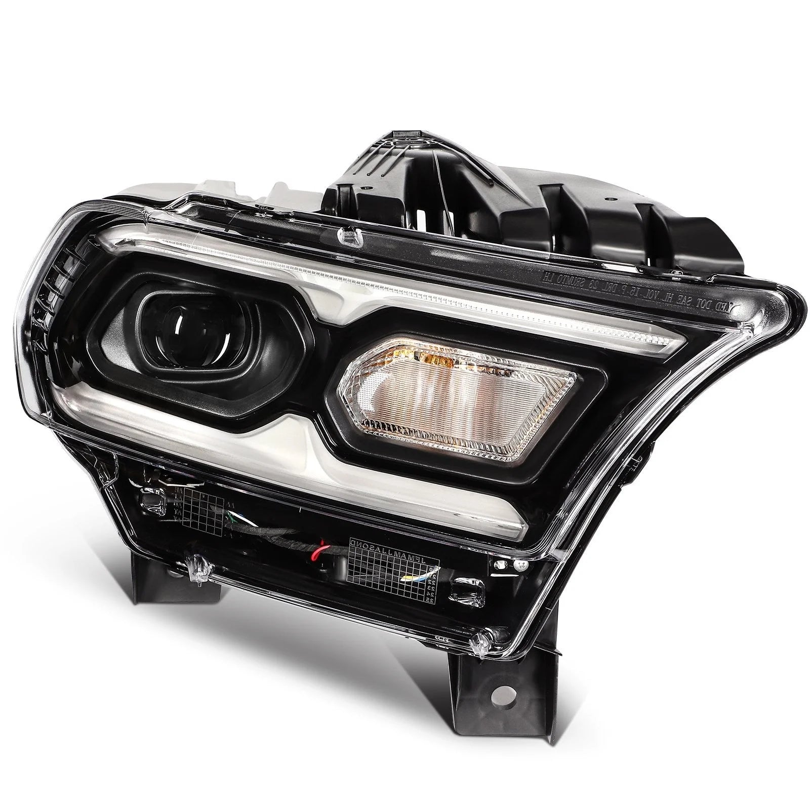 ECCPP LED Headlight Assembly For Dodge Durango 2021-2024 PassengerSide Black 6B93BC-57 [3]