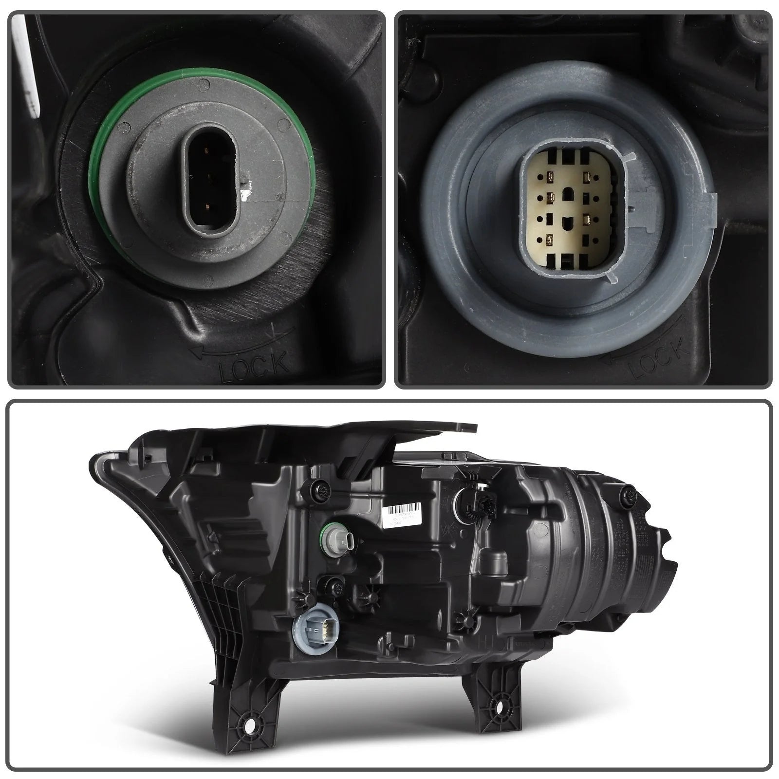 ECCPP LED Headlight Assembly For Dodge Durango 2021-2024 PassengerSide Black 6B93BC-57 [9]