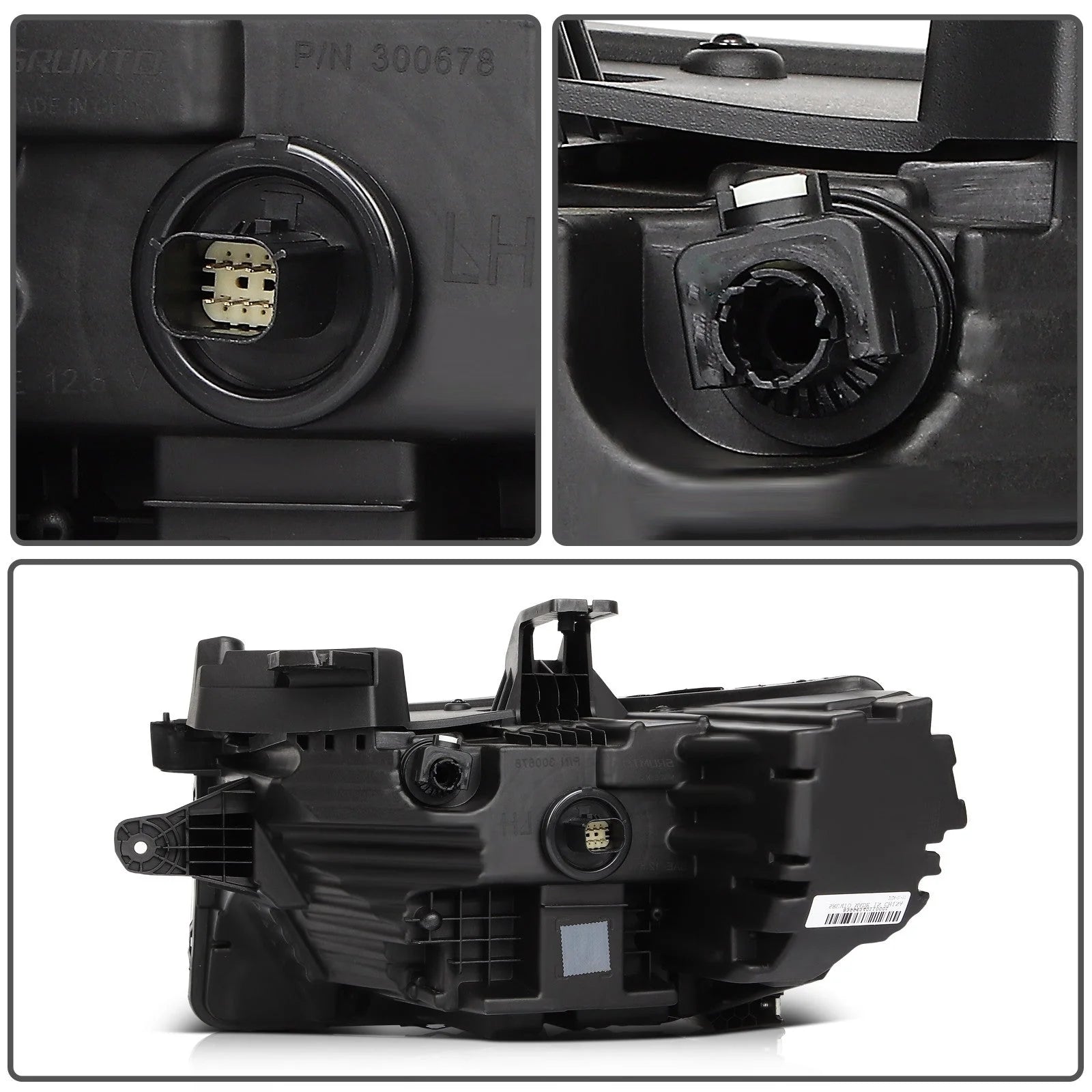 ECCPP LED Headlight Assembly For GMC Acadia 2020-2023 Passenger Right Side Black 6B93BC-57 [8]