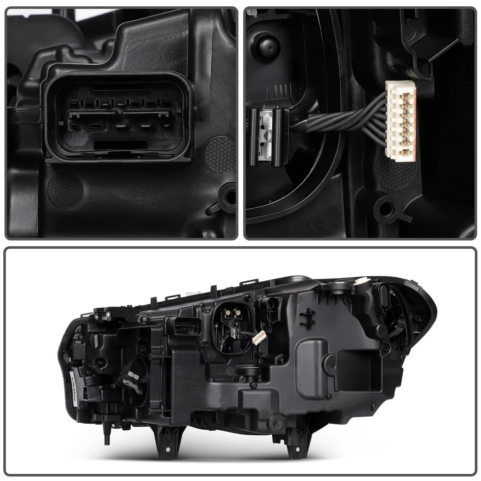 ECCPP LED Headlight For BMW X3 X4 2.0L 3.0L 2018-2021 Passenger Right Side Black 6B93BC-57 [10]