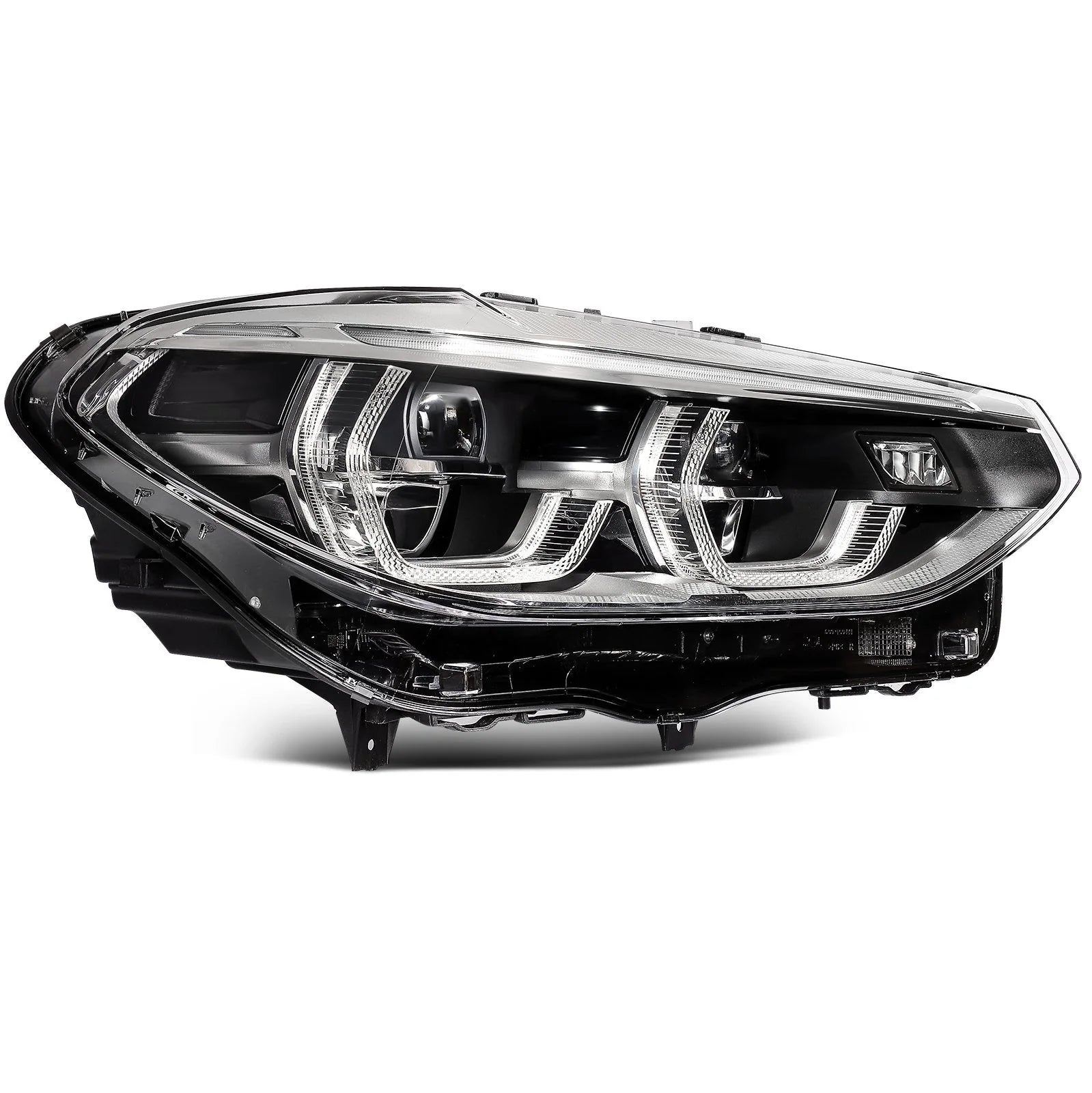ECCPP LED Headlight For BMW X3 X4 2.0L 3.0L 2018-2021 Passenger Right Side Black 6B93BC-57 [4]