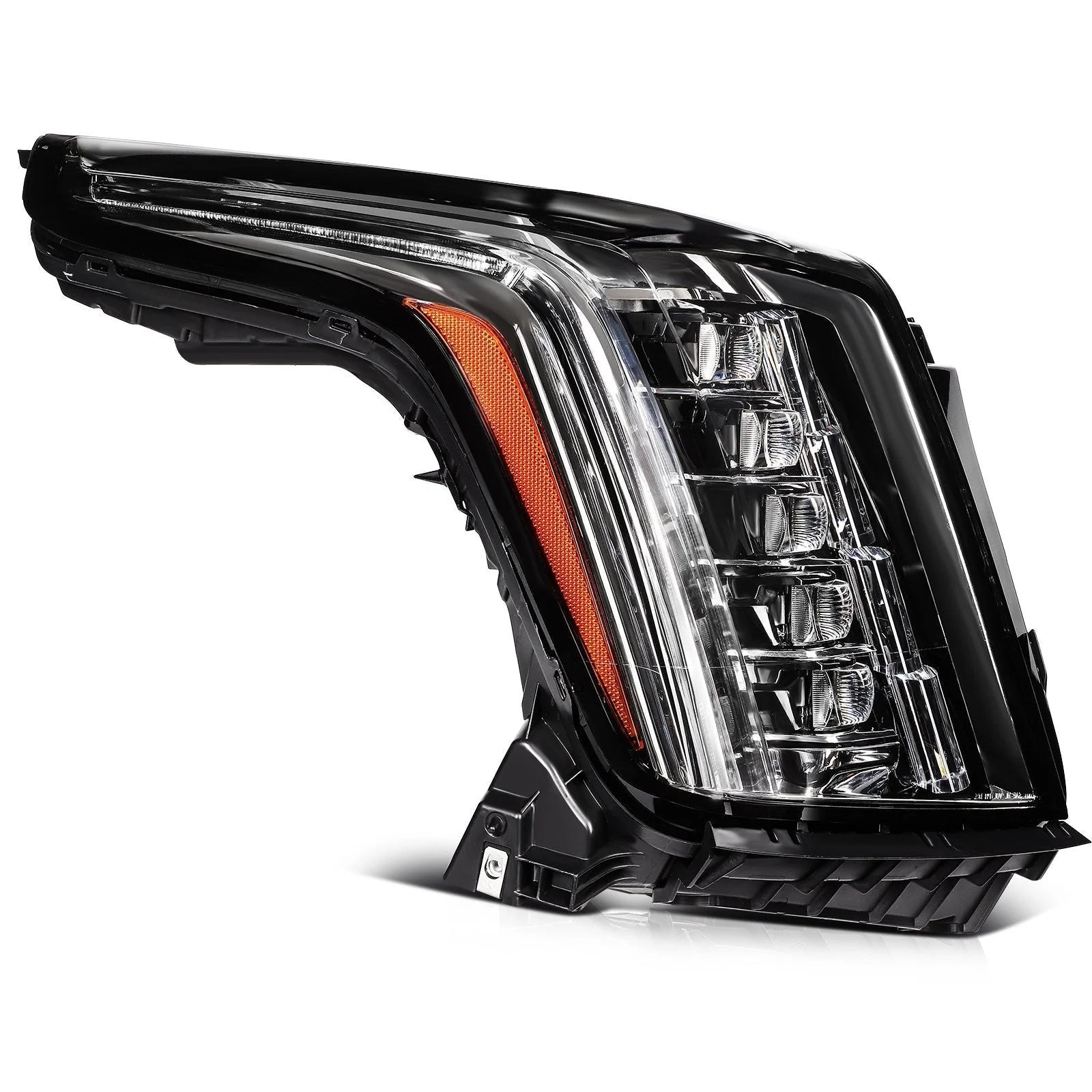 ECCPP LED Headlight For Cadillac Escalade 6.2L 2015-2020 Right Side Black Amber 6B93BC-57 [3]
