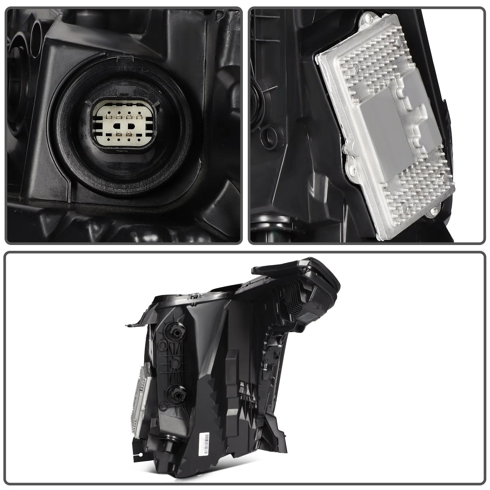 ECCPP LED Headlight For Cadillac Escalade 6.2L 2015-2020 Right Side Black Amber 6B93BC-57 [7]