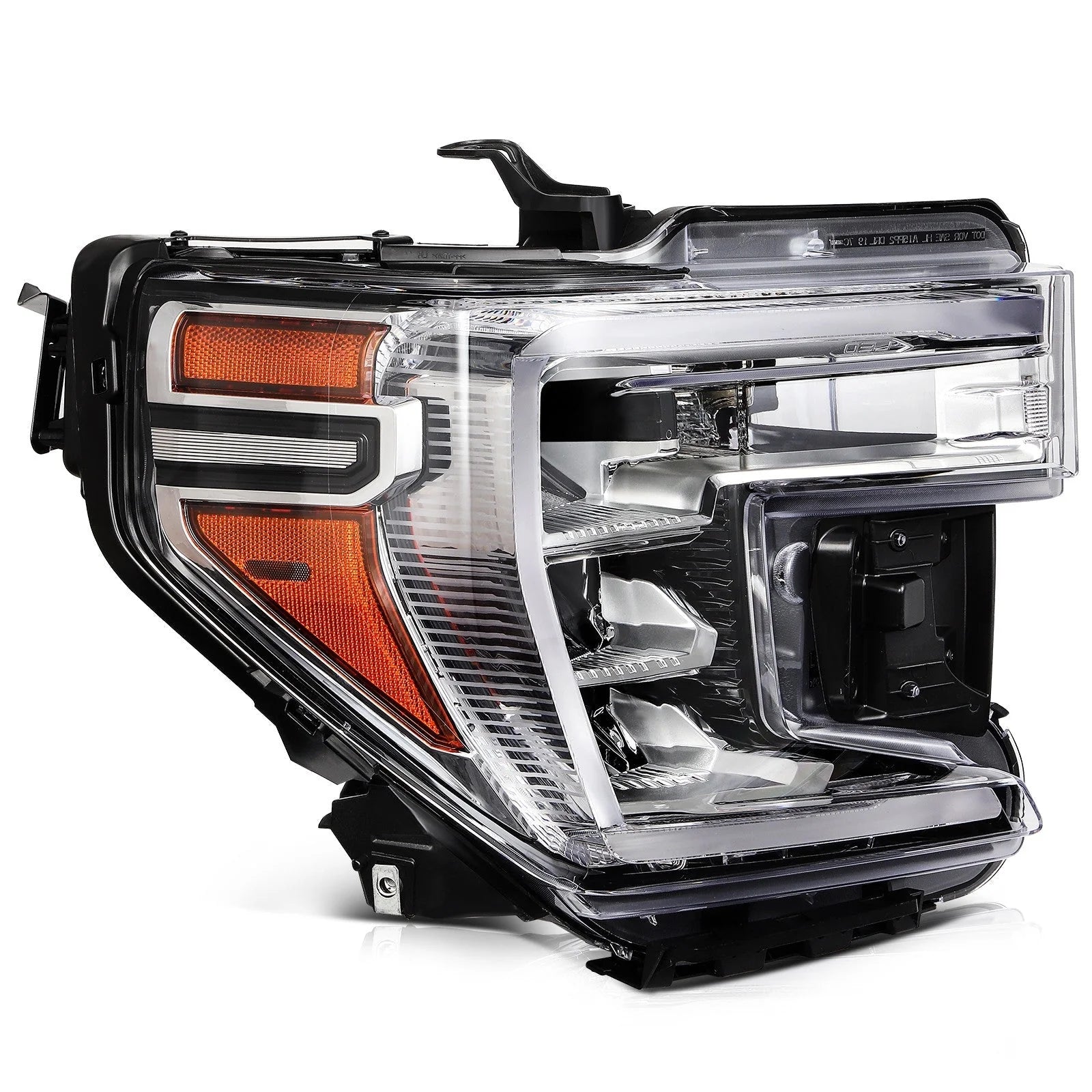 ECCPP LED Headlight For GMC Sierra 1500 2019-2022 Passenger Right Side Black 6B93BC-57 [2]