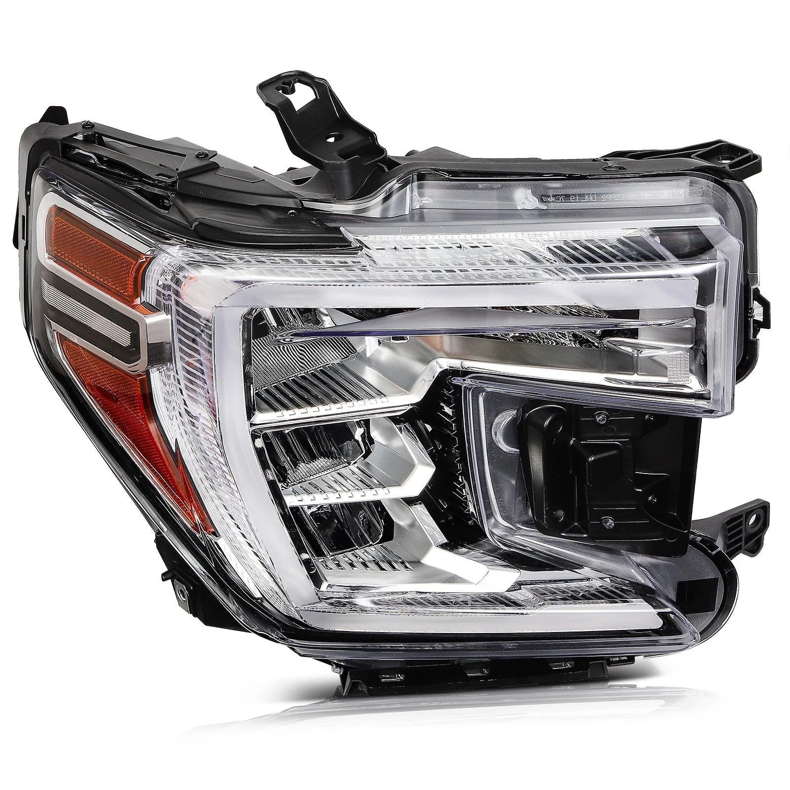 ECCPP LED Headlight For GMC Sierra 1500 2019-2022 Passenger Right Side Black 6B93BC-57 [3]
