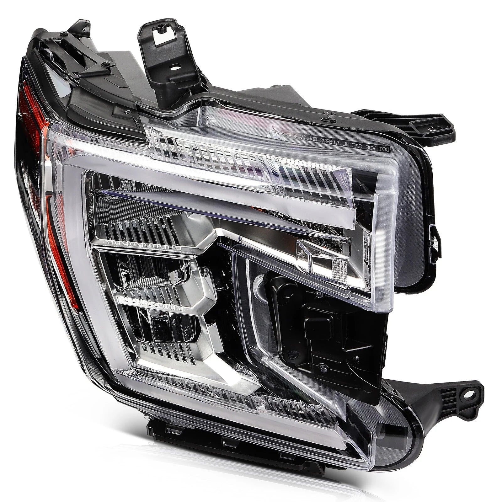 ECCPP LED Headlight For GMC Sierra 1500 2019-2022 Passenger Right Side Black 6B93BC-57 [5]