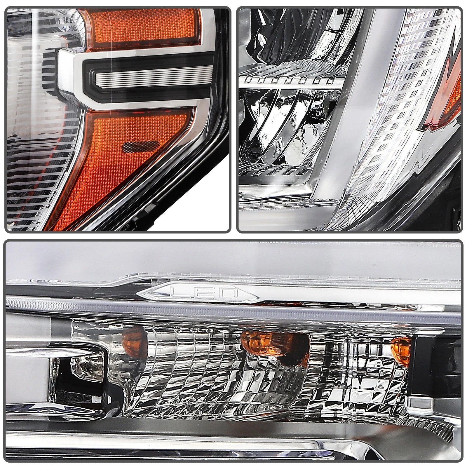 ECCPP LED Headlight For GMC Sierra 1500 2019-2022 Passenger Right Side Black 6B93BC-57 [8]