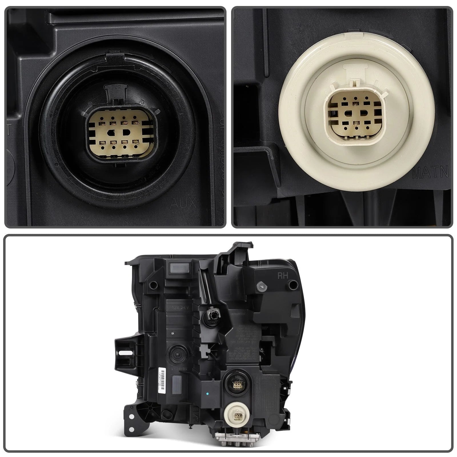 ECCPP LED Headlight For GMC Sierra 2500HD 3500HD 6.6L 2020-2023 Right Side Black 6B93BC-57 [7]