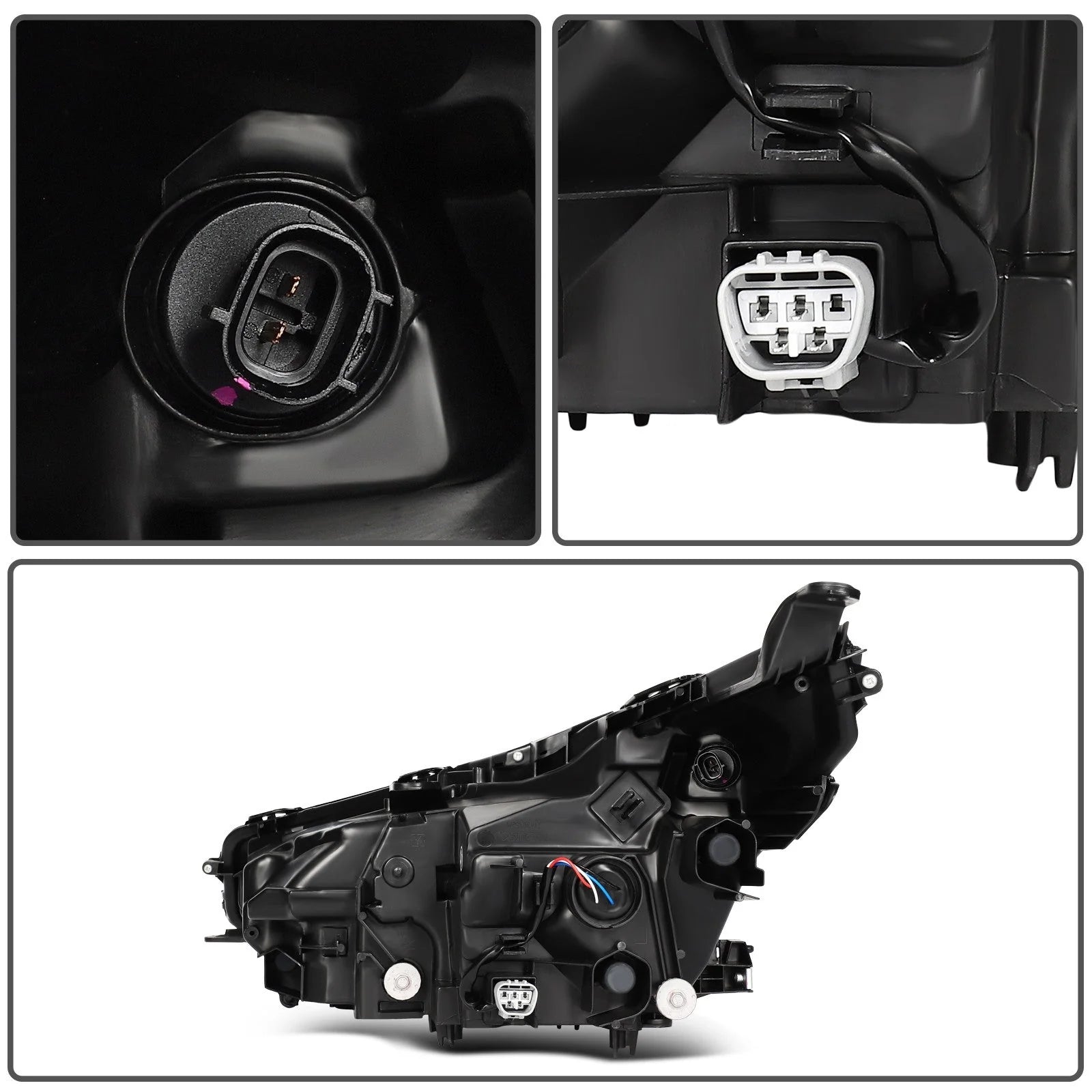 ECCPP LED Headlight For Lexus NX300 NX300h 2.0L 2.5L 2018-2021 Right Side Black 6B93BC-57 [7]