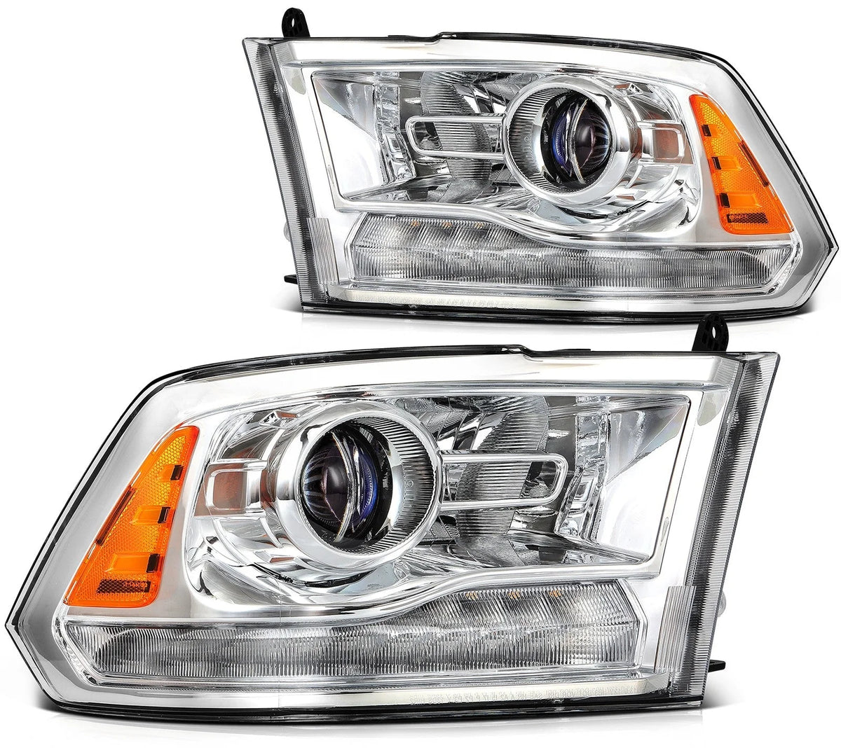 ECCPP LED Headlights Assembly For Dodge Ram 1500 2500 3500 2009-2018 Pair Chrome 6B93BC-57 [1]
