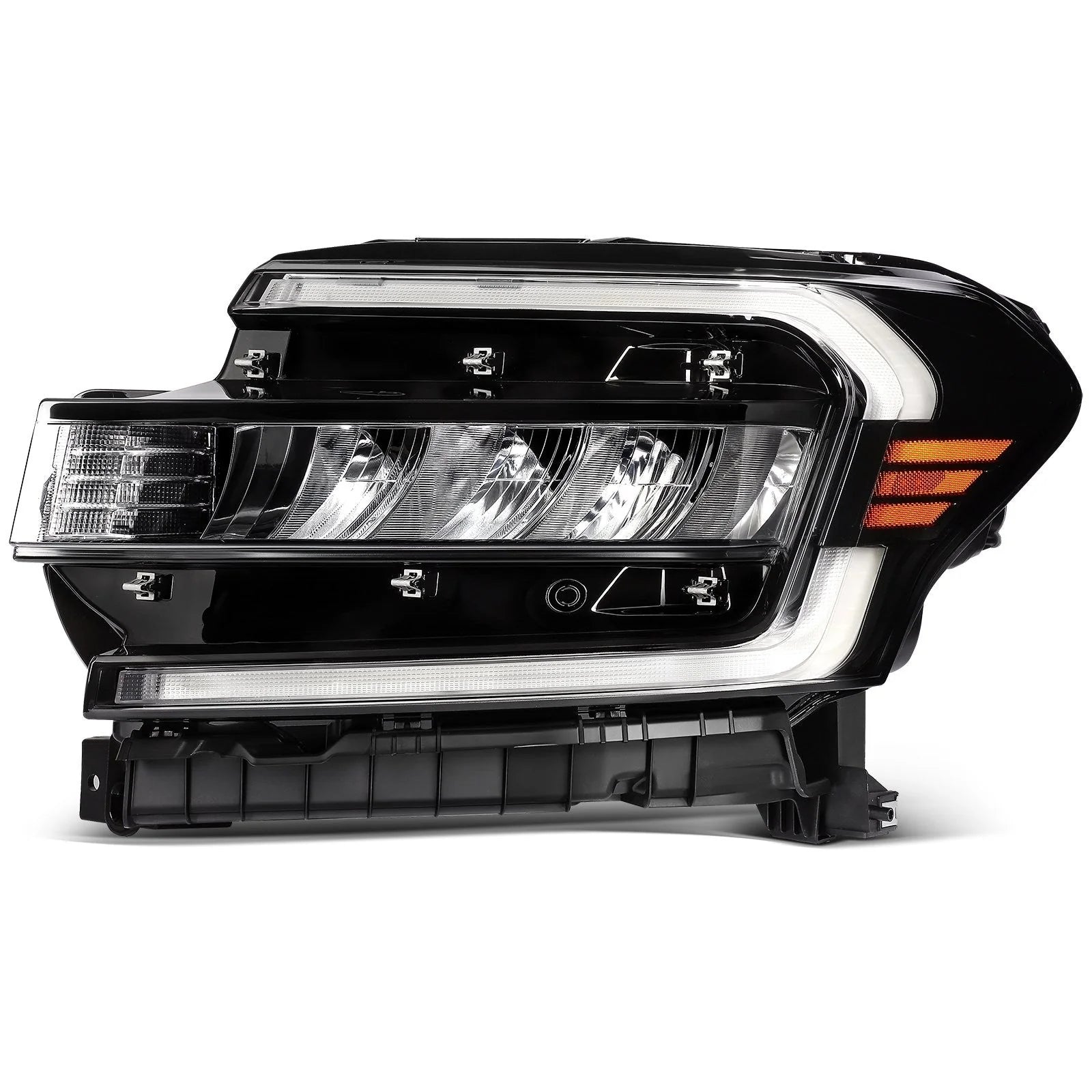 ECCPP LED Headlights Assembly For Ford Expedition 3.5L 2022-2024 Pair Black 6B93BC-57 [2]