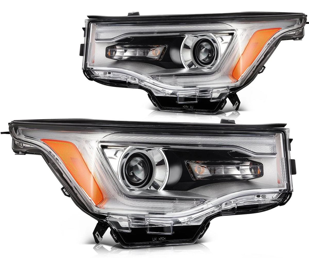 ECCPP LED Headlights Assembly For GMC Acadia 2.5L 3.6L 2017-2019 Pair Chrome 6B93BC-57 [1]