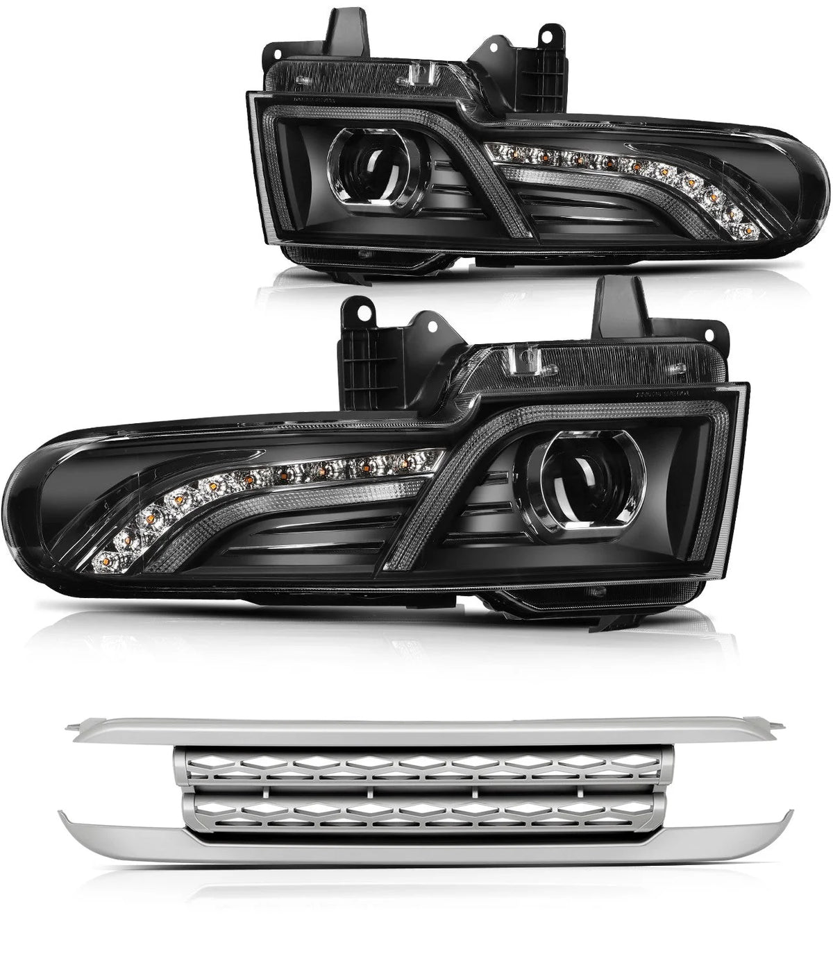 ECCPP LED Headlights Assembly For Toyota FJ Cruiser 4.0L 2007-2014 Pair Black KOEEP [1]