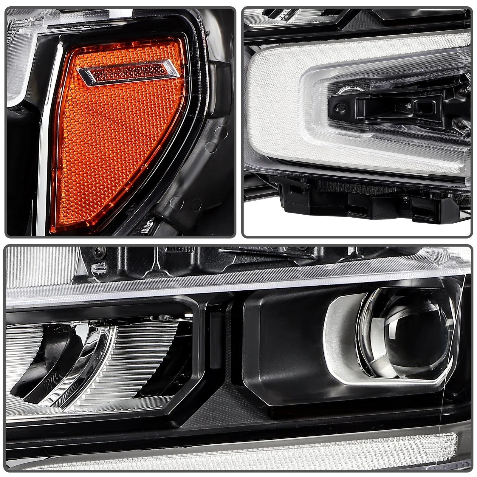 ECCPP LED Headlights For Chevrolet Silverado 1500 LT RST 2022-2024 Pair Black KOEEP [10]