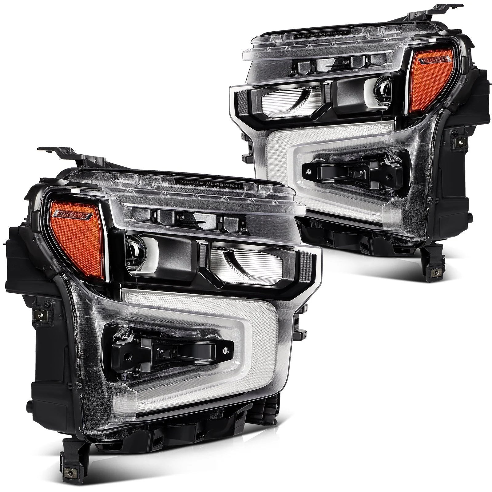 ECCPP LED Headlights For Chevrolet Silverado 1500 LT RST 2022-2024 Pair Black KOEEP [2]