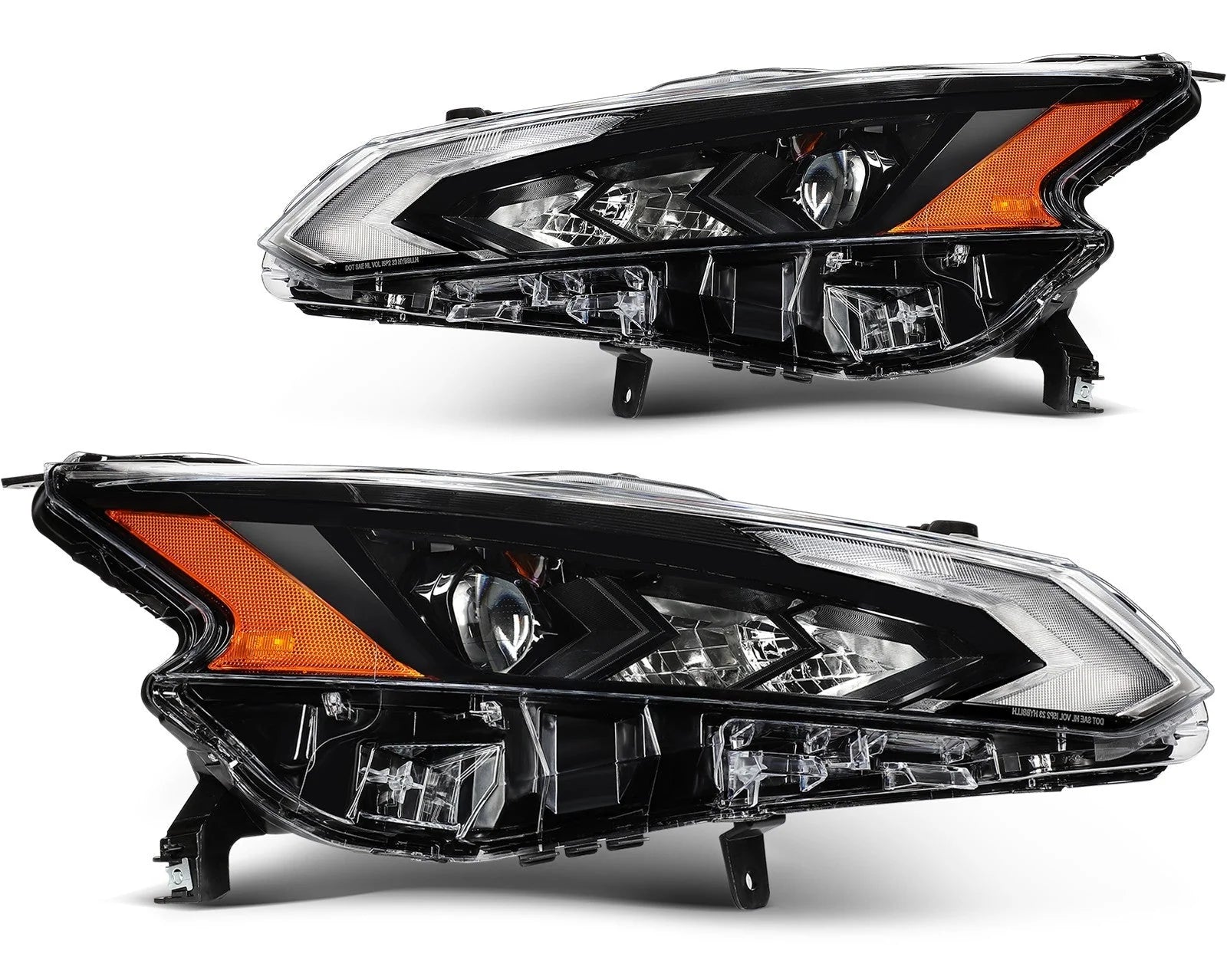 ECCPP LED Headlights For Nissan For Altima 2.0L 2.5L 2023-2024 Pair Black Amber 6B93BC-57 [1]