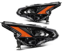 ECCPP LED Headlights For Nissan For Altima 2.0L 2.5L 2023-2024 Pair Black Amber 6B93BC-57 [2]