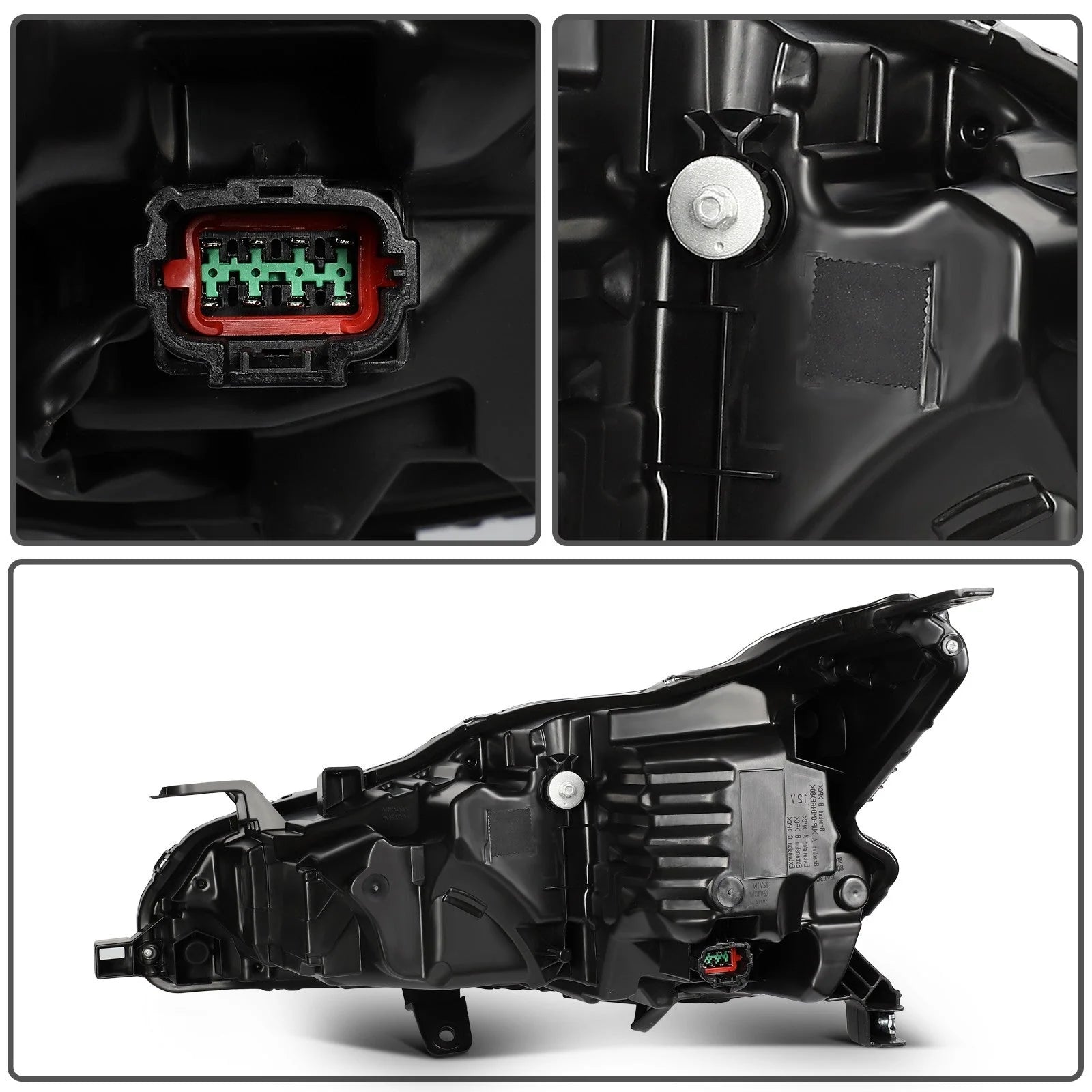 ECCPP LED Headlights For Nissan For Altima 2.0L 2.5L 2023-2024 Pair Black Amber 6B93BC-57 [9]