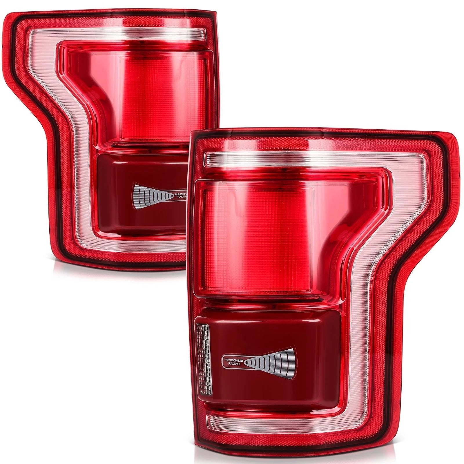 ECCPP LED Tail Lights Assembly For 2015-2017 Ford F-150 2.7L 3.5L 5.0L Rear Pair 6B93BC-57 [1]