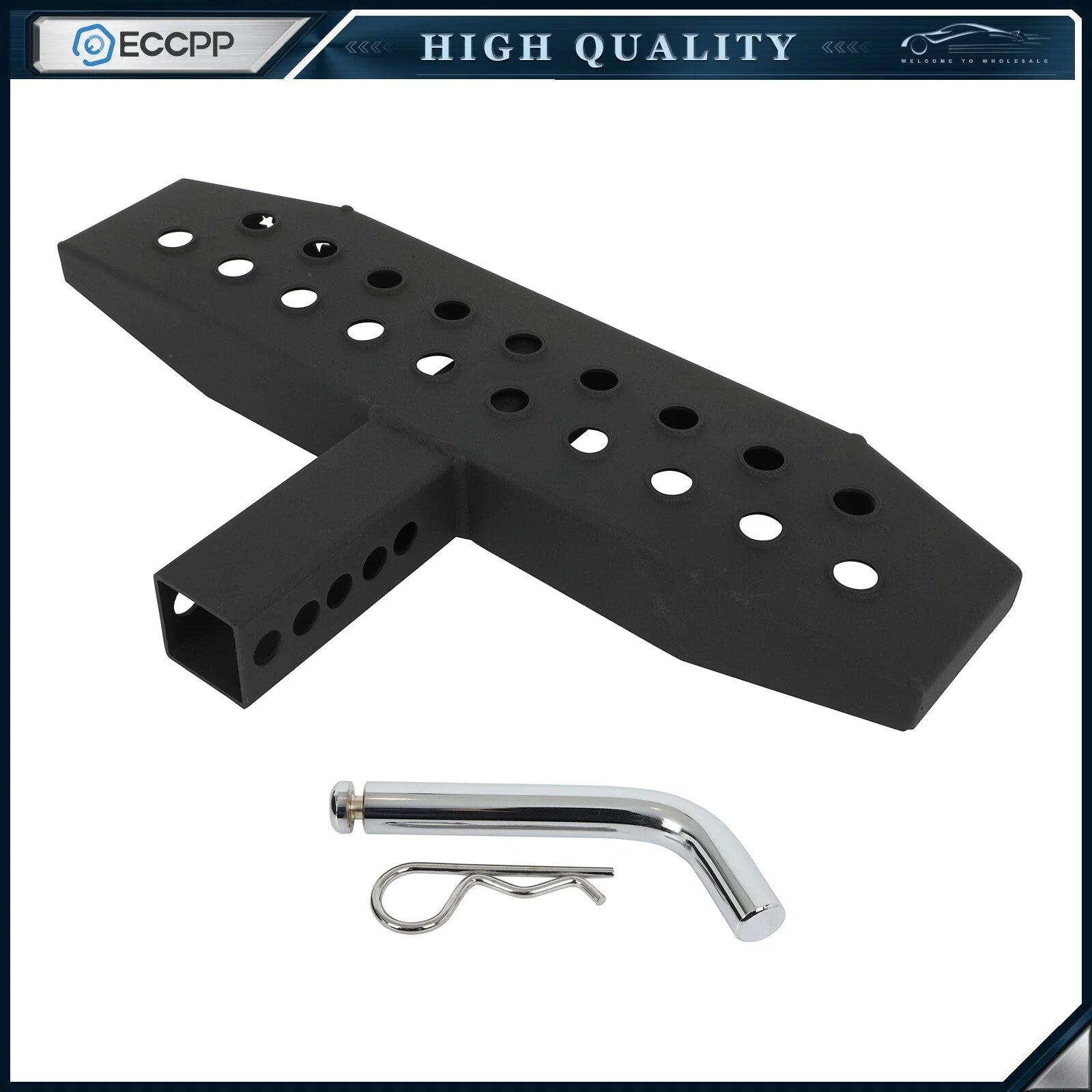 ECCPP Rear Bumper Towing Hitch Step For 2 inch Receiver 20.1" x 5.1" Step Pad 6B93BC-57 [1]