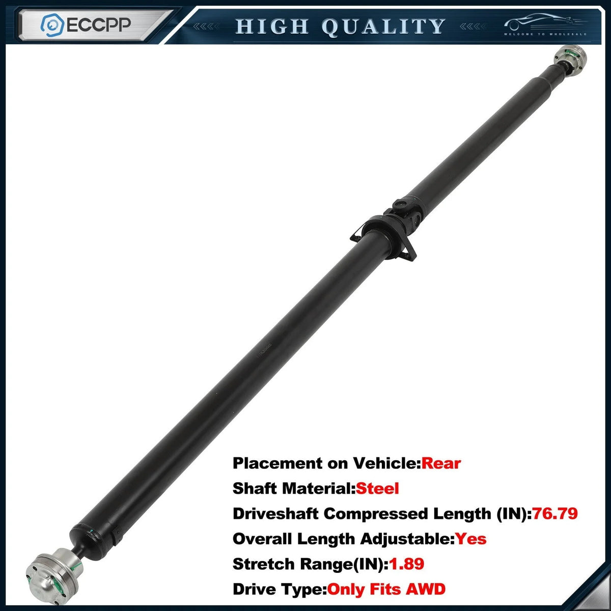ECCPP Rear Driveshaft For Ford Escape 2013-2018 Lincoln MKC 2015-18 AWD 946-175 KOEEP [1]