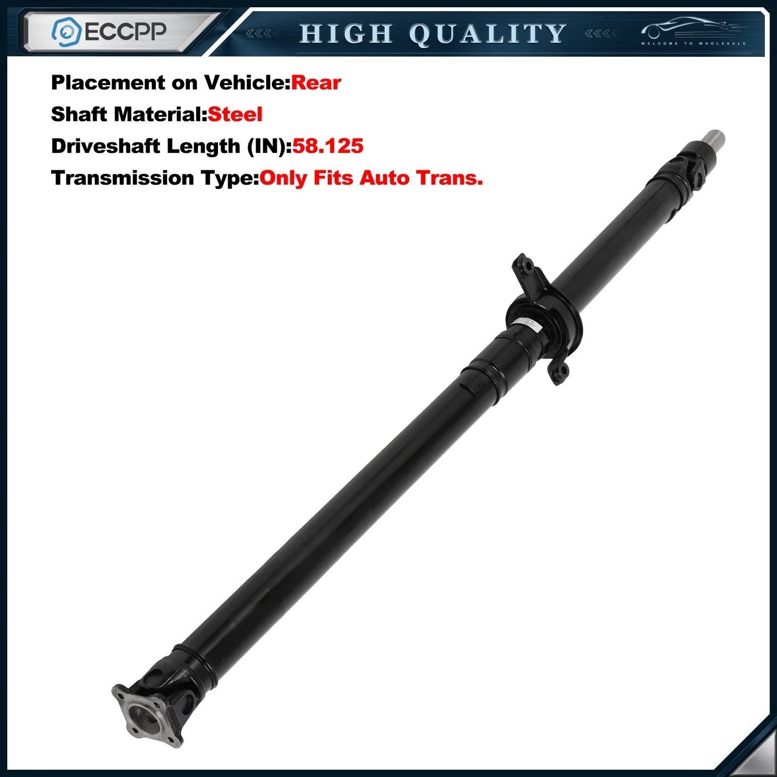 ECCPP Rear Driveshaft Prop Shaft For Subaru Forester 2003-2005 2.5L Automatic 6B93BC-57 [1]